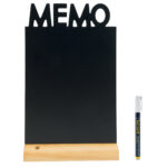 Lavagna da tavolo Silhouette - 34,5 x 21 cm - forma memo - nero - Securit - immagine 2