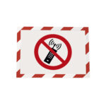 Cornice Duraframe Security - adesiva - pannello magnetico - A4  (21 x 29,7 cm) - rosso/bianco - Durable - immagine 3