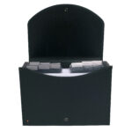 Classificatore Exacase - 13 tasche - PPL - 33x26 cm - nero - Exacompta - immagine 2