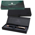 Penna Stilografica Impressa - punta M - nero/rosegold - Monteverde - immagine 4