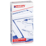 Marcatore permanente 400 - punta tonda - 1 mm - blu - Edding - immagine 2