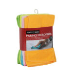 Panno in microfibra - multiuso - 40x40 cm - colori assortiti - Perfetto - conf. 5 pezzi - immagine 2