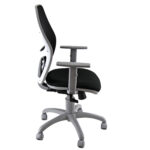 Seduta operativa Hubble Grafix - con braccioli regolabili - nero/grigio - Unisit - immagine 3