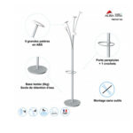 Appendiabiti - con portaombrelli - 5 posti - 187 cm - bianco - Alba - immagine 4