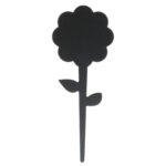 Silhouette Tags - formato fiore - 15 x 25 cm - nero - Securit - set 5 pezzi - immagine 2