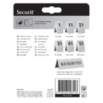 Numeri per tavoli - set da 1 a 10 - Securit - immagine 4