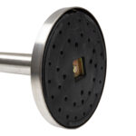 Colonnina segnapercorso cromata - altezza 100 cm - nastro retrattile nero da 210 cm - Securit - immagine 4