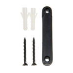 Colonnina segnapercorso cromata - altezza 100 cm - nastro retrattile nero da 210 cm - Securit - immagine 6
