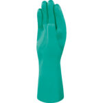Guanti da lavoro industriale Nitrex VE801 - nitrile floccato cotone - taglia 08 - verde - Deltaplus - immagine 2