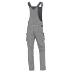 Salopette da lavoro Mach 2 Corporate - tela/poliestere/cotone - taglia L - grigio chiaro/grigio scuro - Deltaplus - immagine 2