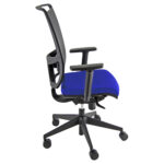 Poltrona semidirezionale Zoe ZOEA - con braccioli regolabili - blu/nero - Unisit - immagine 2