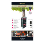 Lavagna Multiboard - 60 x 115 cm - cornice nera - Securit - immagine 2