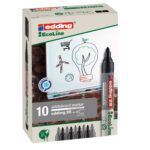 Marcatore per lavagne bianche 28 EcoLine - punta conica - da 1,5 a 3 mm - nero - Edding - immagine 2