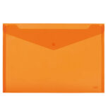Busta con bottone - 33,5 x 23.5 cm - PP - colori assortiti fluo - Lebez - conf. 3 pezzi - immagine 4