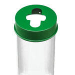 Contenitore da terra per batterie esauste - 27x100 cm - 10 L - trasparente - Medial - immagine 2
