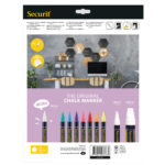 Set Wall Hexagon - lavagne nere e bacheche in sughero esagonali - Securit - immagine 3