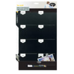 Lavagna da parete Weekplanner - 30 x 45 cm - nero - Securit - immagine 2