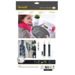 Lavagna da parete Weekplanner - 30 x 45 cm - nero - Securit - immagine 3