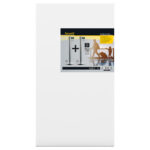 Colonnine segnapercorso Budget Retractable - altezza 88 cm - nastro nero da 210 cm - Securit - set 2 pezzi - immagine 2