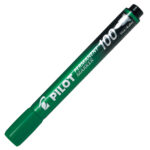 Marcatore Permanente Markers 100 - punta tonda - verde - Pilot - immagine 2