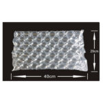 Film cuscino a bolle WiRoll - per macchina Wi1000 - 40 x 29 cm - lunghezza film 300 m - Titanium - immagine 2
