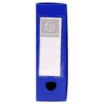 Scatola per archivio box - con bottone - 25 x 33 cm - dorso 8 cm - blu - Exacompta - immagine 2