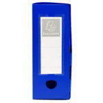 Scatola per archivio box - con bottone - 25 x 33 cm - dorso 10 cm - blu - Exacompta - immagine 2