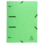 Cartella 3 lembi con elastico angolare - A4 - dorso 0,3 cm - cartoncino lustré - colori assortiti - Exacompta - immagine 4