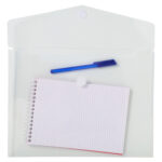 Busta a tasca con chiusura in velcro - PPL - 24 x 32 cm - trasparente - Exacompta - immagine 2