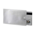 Tasca porta carte di credito RFID Secure - PPL - 5,4 x 8,7 cm - trasparente/argento - Durable - immagine 3