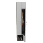 Armadio guardaroba - 2 ante - 40 x 52 x 185 cm - grigio - immagine 2