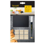 Supporti wood per targhette - 6 targhette incluse - Securit - set 12 pezzi - immagine 5