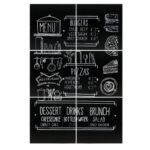 Lavagna da parete XXL - 40 x 40 cm - nero - Securit - set 6 pezzi affiancabili - immagine 2