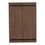 Portamenù Tablet con elastici - 32 x 22 cm - legno di noce - Securit - immagine 5