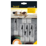 Porta tag - a pinza in acrilico - nero - Securit - set 6 pezzi - immagine 2