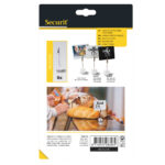 Porta tag - a pinza in acrilico - nero - Securit - set 6 pezzi - immagine 3