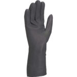 Guanti per protezione chimica VE509 - neoprene floccato cotone - taglia 07/08 - nero - Deltaplus - immagine 2