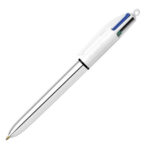 Penna a sfera scatto multifunzione 4 Colours Shine - punta 1,0 mm - fusto colori assortiti - Bic - conf. 12 pezzi - immagine 2