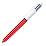 Penna a sfera scatto multifunzione 4 Colours Shine - punta 1,0 mm - fusto colori assortiti - Bic - conf. 12 pezzi - immagine 4