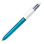 Penna a sfera scatto multifunzione 4 Colours Shine - punta 1,0 mm - fusto colori assortiti - Bic - conf. 12 pezzi - immagine 7