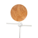 Appendiabiti da muro - 6 posti - 35,5 x 59,5 x 8 cm - metallo/legno - bianco - Alba - immagine 3