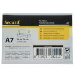 Display a V in plastica - 7,8 x 10,6 x 6,7 cm (A7) - Securit - immagine 3