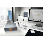 Cassettiera Varicolor portamonitor - 28 x 9,5 x 35,6 cm - 3 cassetti - Durable - immagine 6