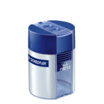 Temperamatite Staedtler - con contenitore - 2 fori - foro Ø 8,2-10,2mm - blu - Staedtler - immagine 2