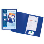 Cartella di presentazione con 2 alette Kreacover - A4 - PP - blu - Exacompta - immagine 2