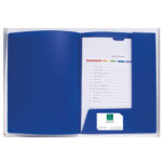 Cartella di presentazione con 2 alette Kreacover - A4 - PP - blu - Exacompta - immagine 3