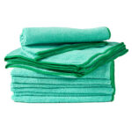 Panni microfibra Ultrega - 40 x 40 cm - verde - PerfettoFactory - conf. 10 pezzi - immagine 3