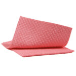 Pannospugna Aquos - 18 x 20 cm - rosso - PerfettoFactory - conf. 10 pezzi - immagine 2