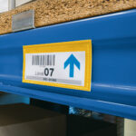 Buste identificative magnetiche - 100 x 38 mm - giallo - Durable - conf. 50 pezzi - immagine 2