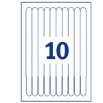 Braccialetti identificativi stampabili - 5 fogli - 10 et/fg - A4 - PE - bianco - Avery - immagine 4